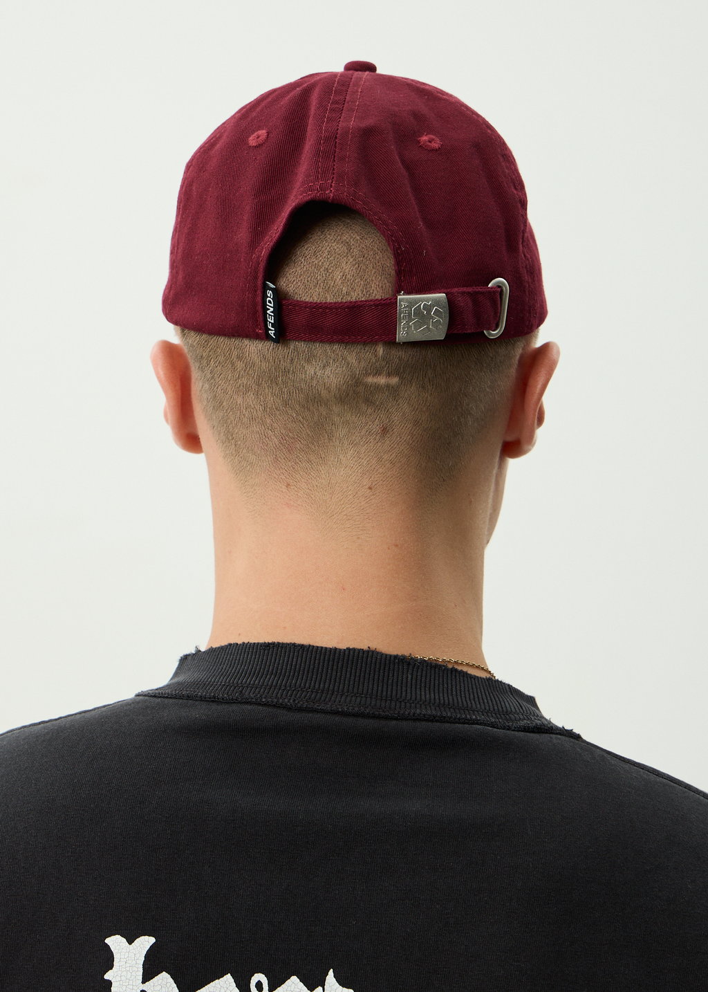 AFENDS Womens Wonders - Recycled Panelled Cap - Burgundy