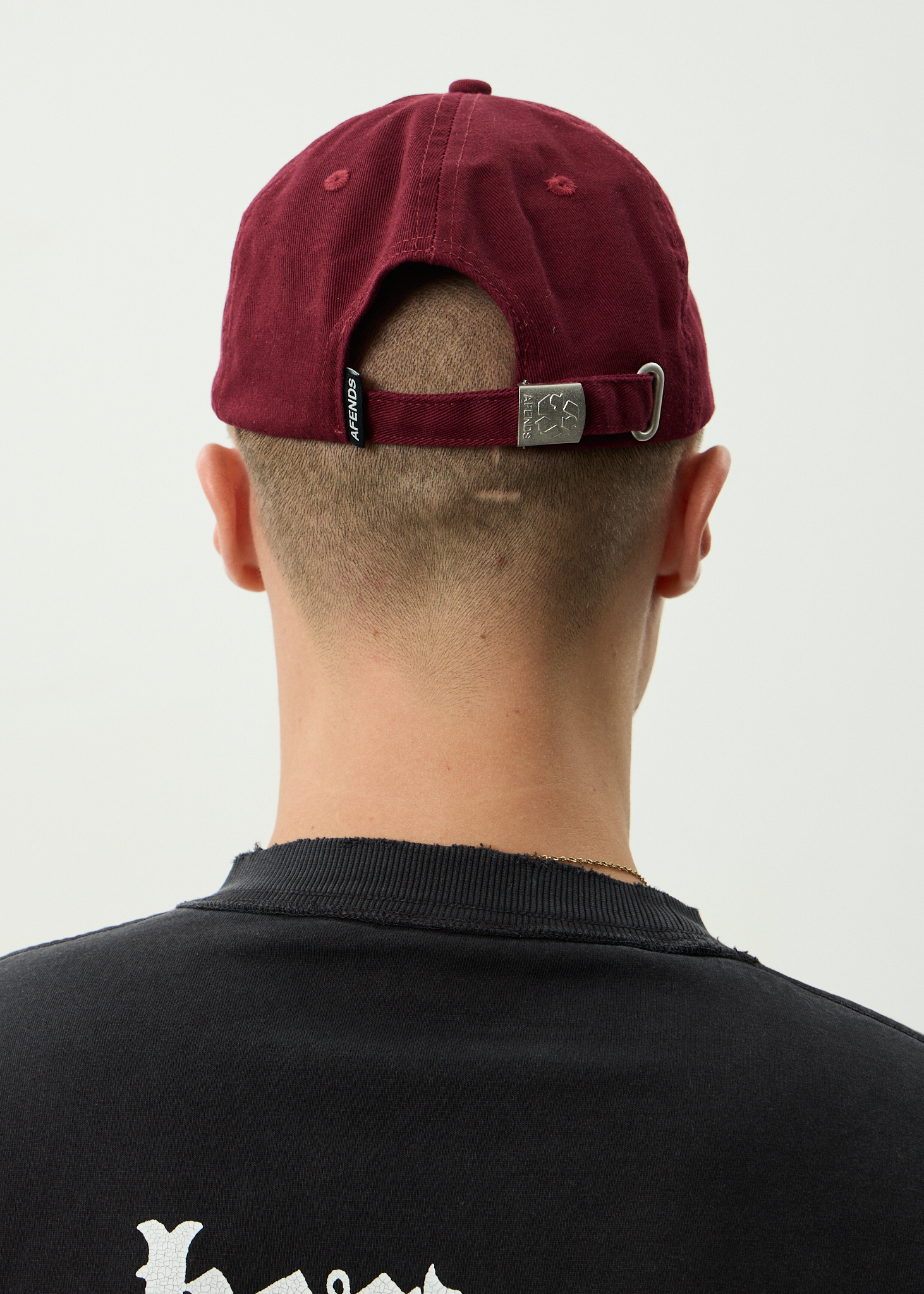 AFENDS Womens Wonders - Recycled Panelled Cap - Burgundy