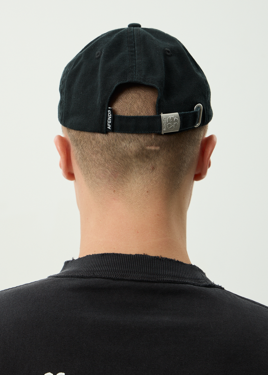 AFENDS Womens Garden Variety - Recycled Panelled Cap - Stone Black