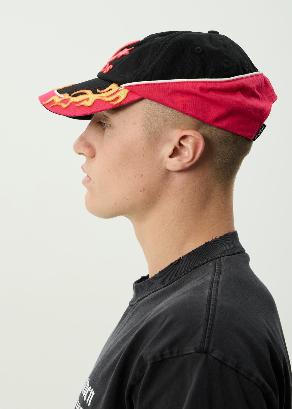 AFENDS Womens Derby - Recycled Panelled Cap - Black