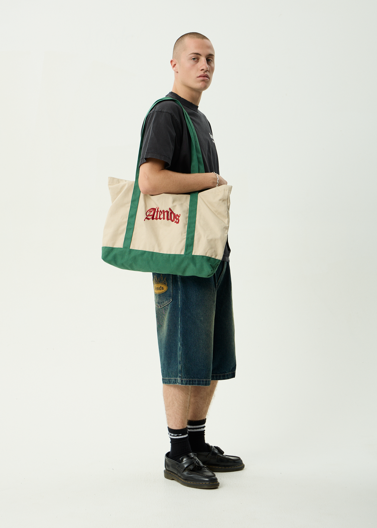 AFENDS Mens Hq - Tote Bag - Natural