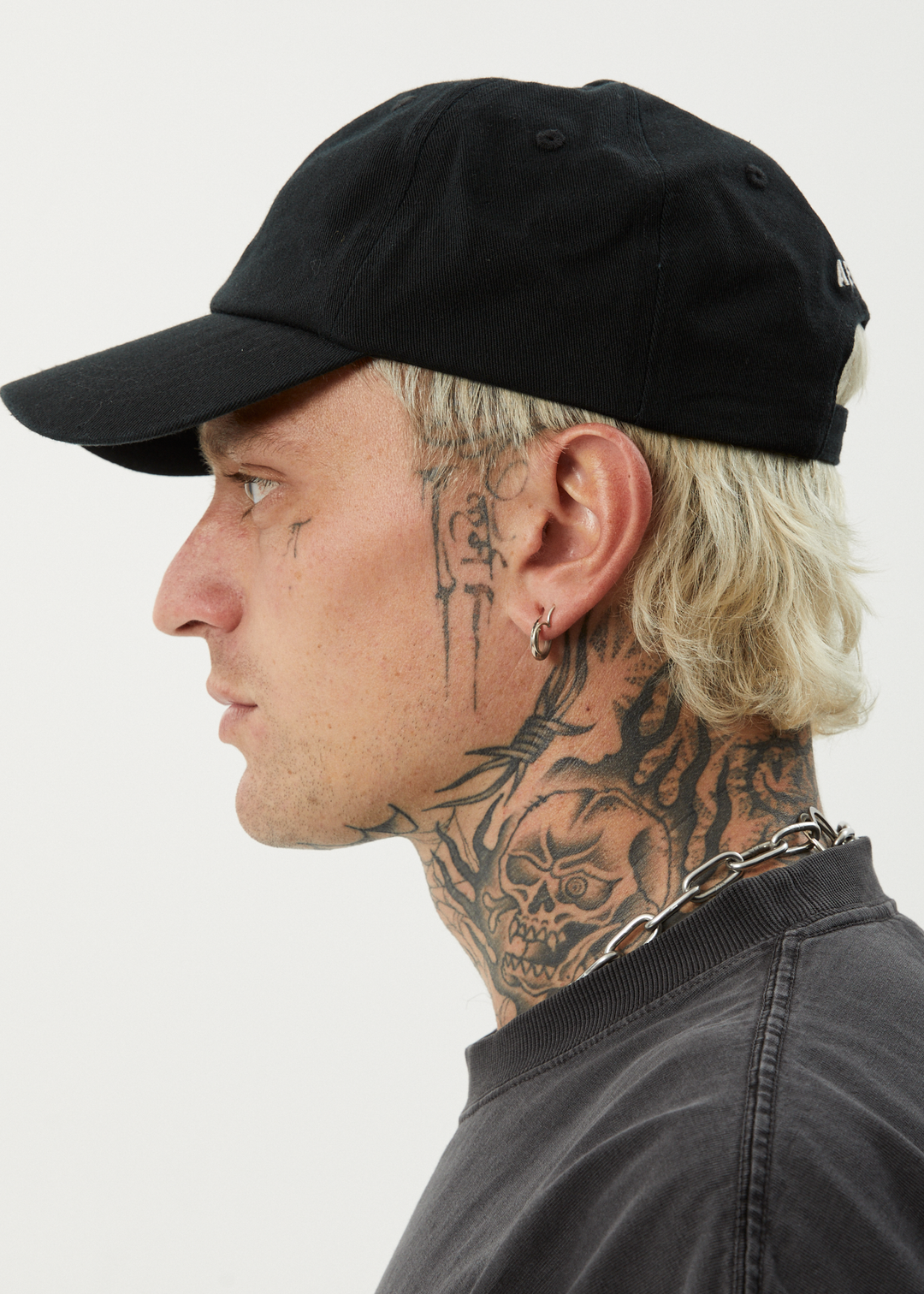 AFENDS Mens Core - Six Panel Cap - Stone Black