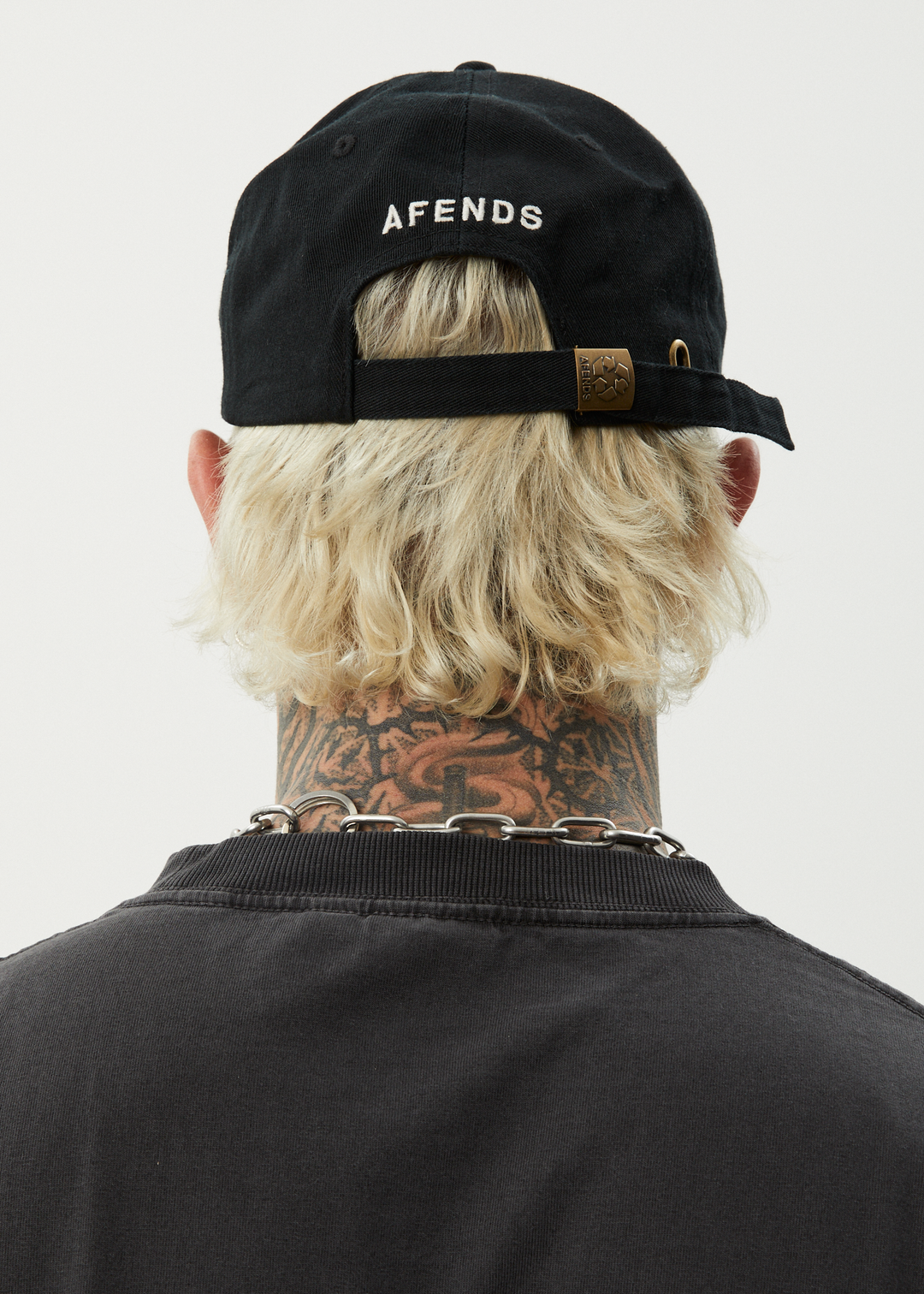 AFENDS Mens Core - Six Panel Cap - Stone Black