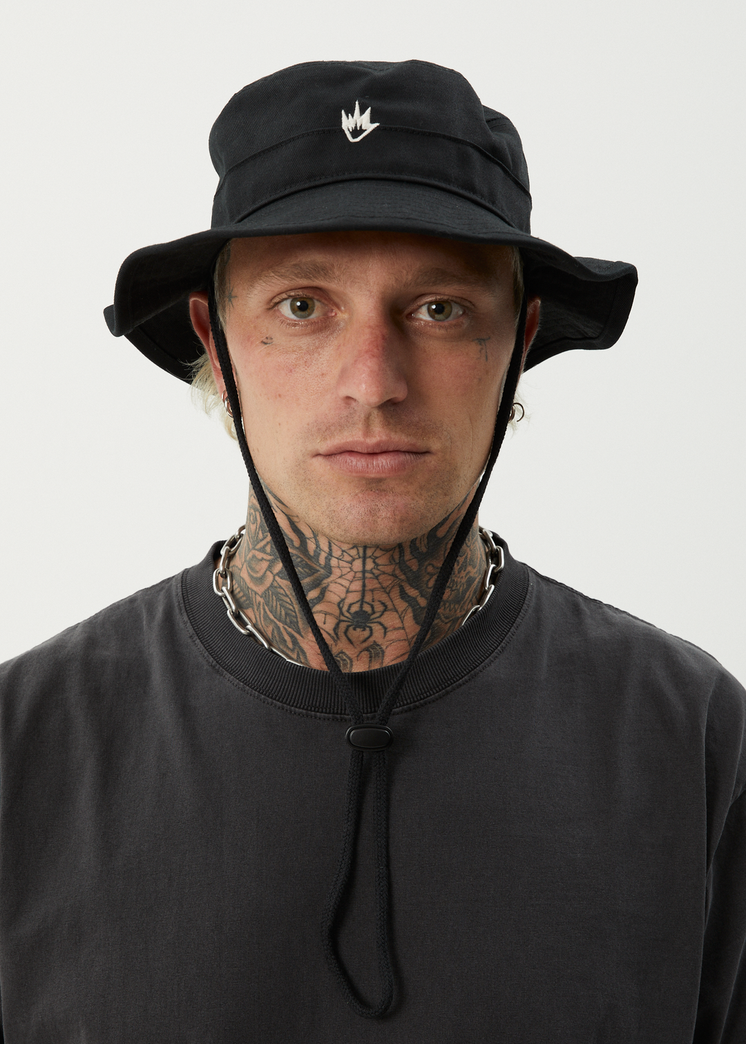 Mens black bucket hat sales