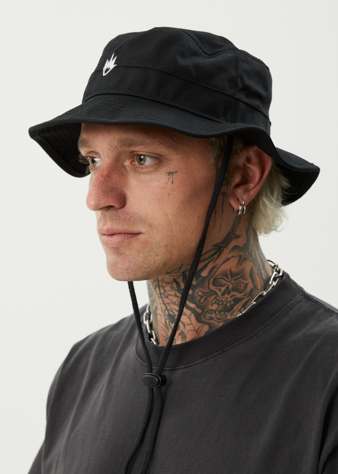 AFENDS Mens Flame - Bucket Hat - Black