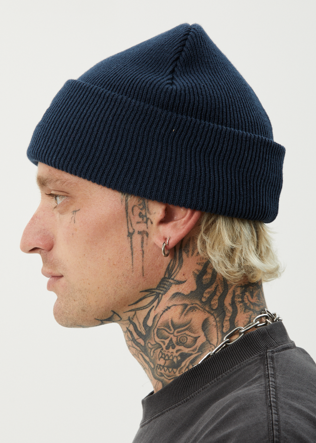 AFENDS Mens Hometown - Beanie - Navy