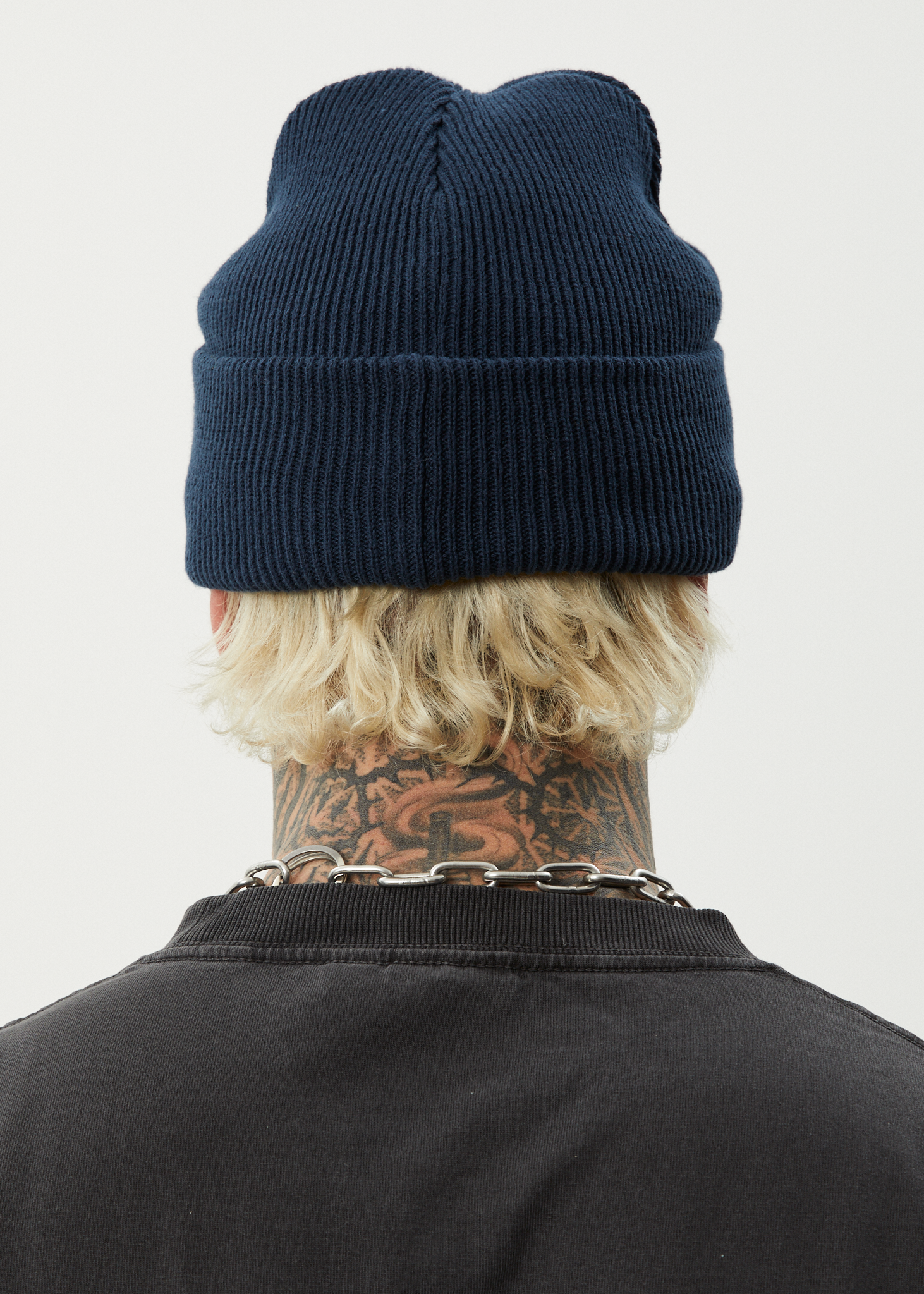 AFENDS Mens Hometown - Knit Beanie - Navy