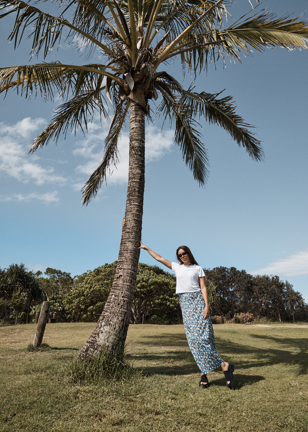 AFENDS Womens Petal - Maxi Skirt - Lake Floral 