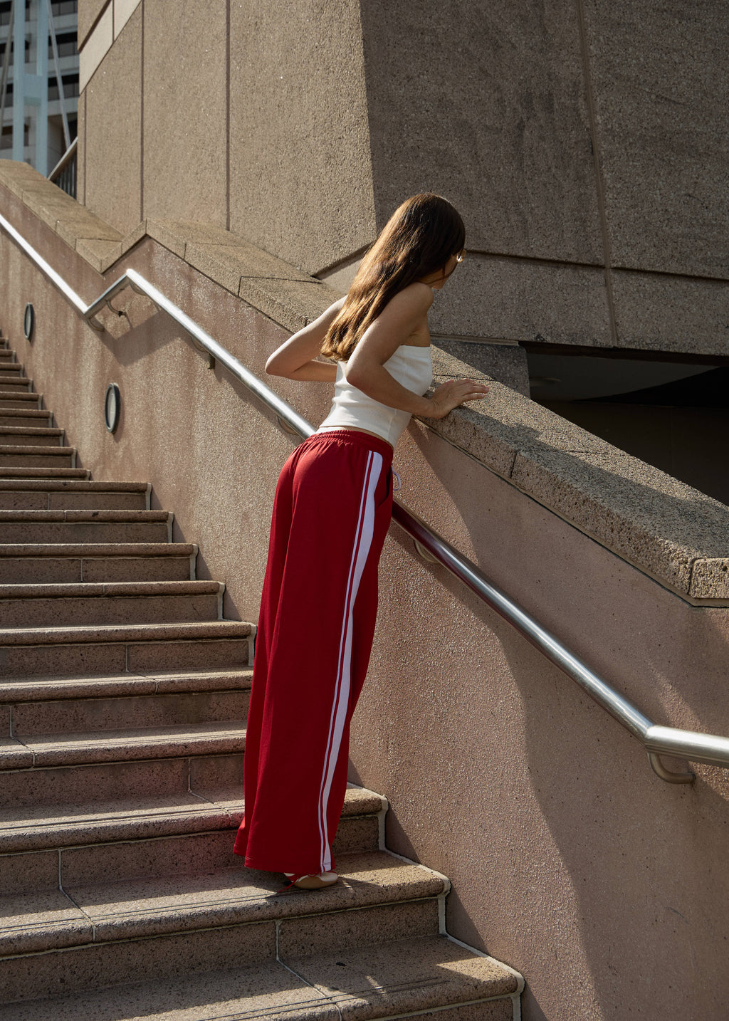 AFENDS Womens Laguna - Track Pant - Ketchup