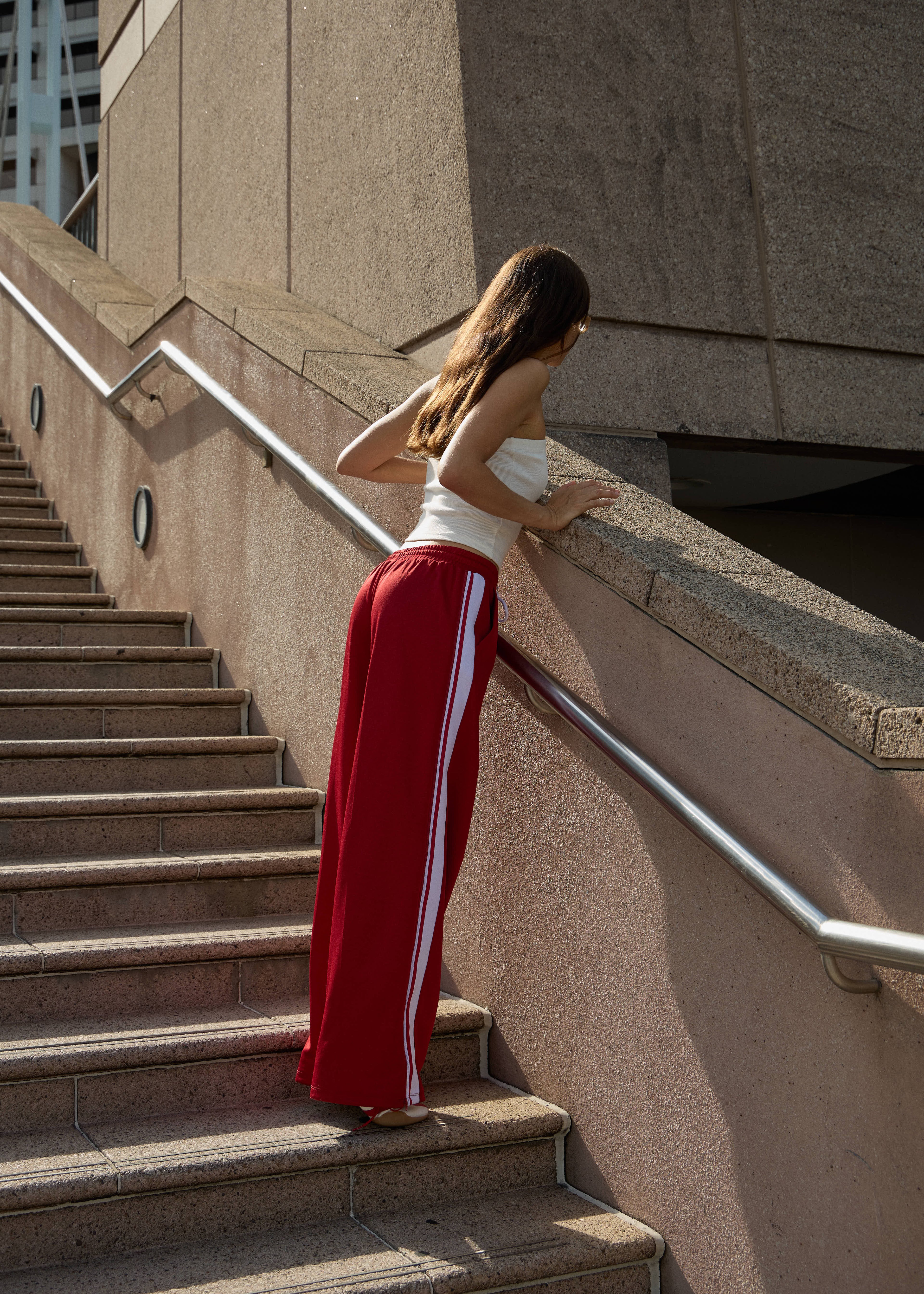 AFENDS Womens Laguna - Track Pant - Ketchup