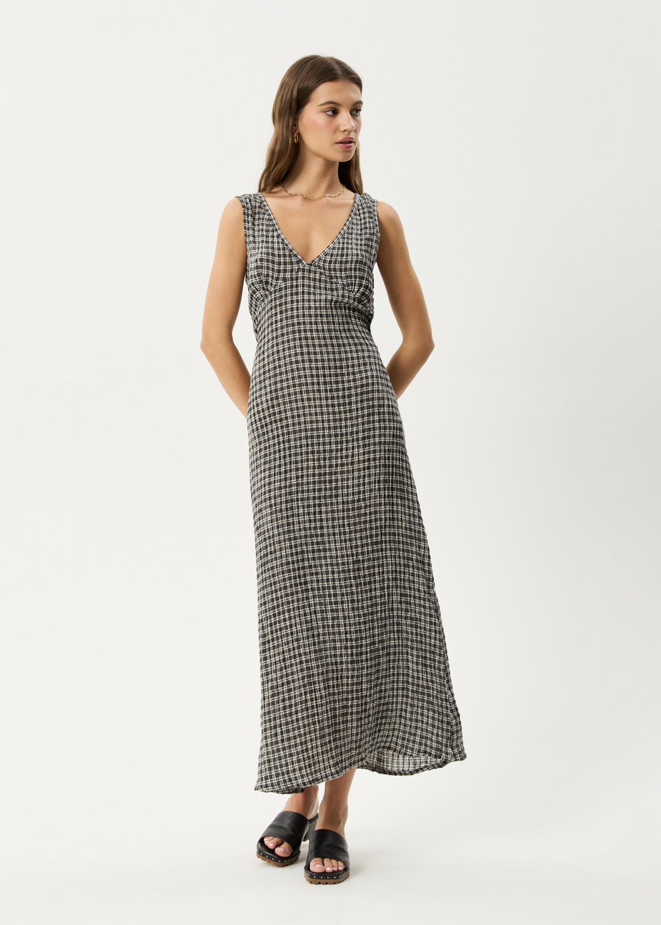 AFENDS Womens Femme - Knit Maxi Skirt - Mustard main image 1