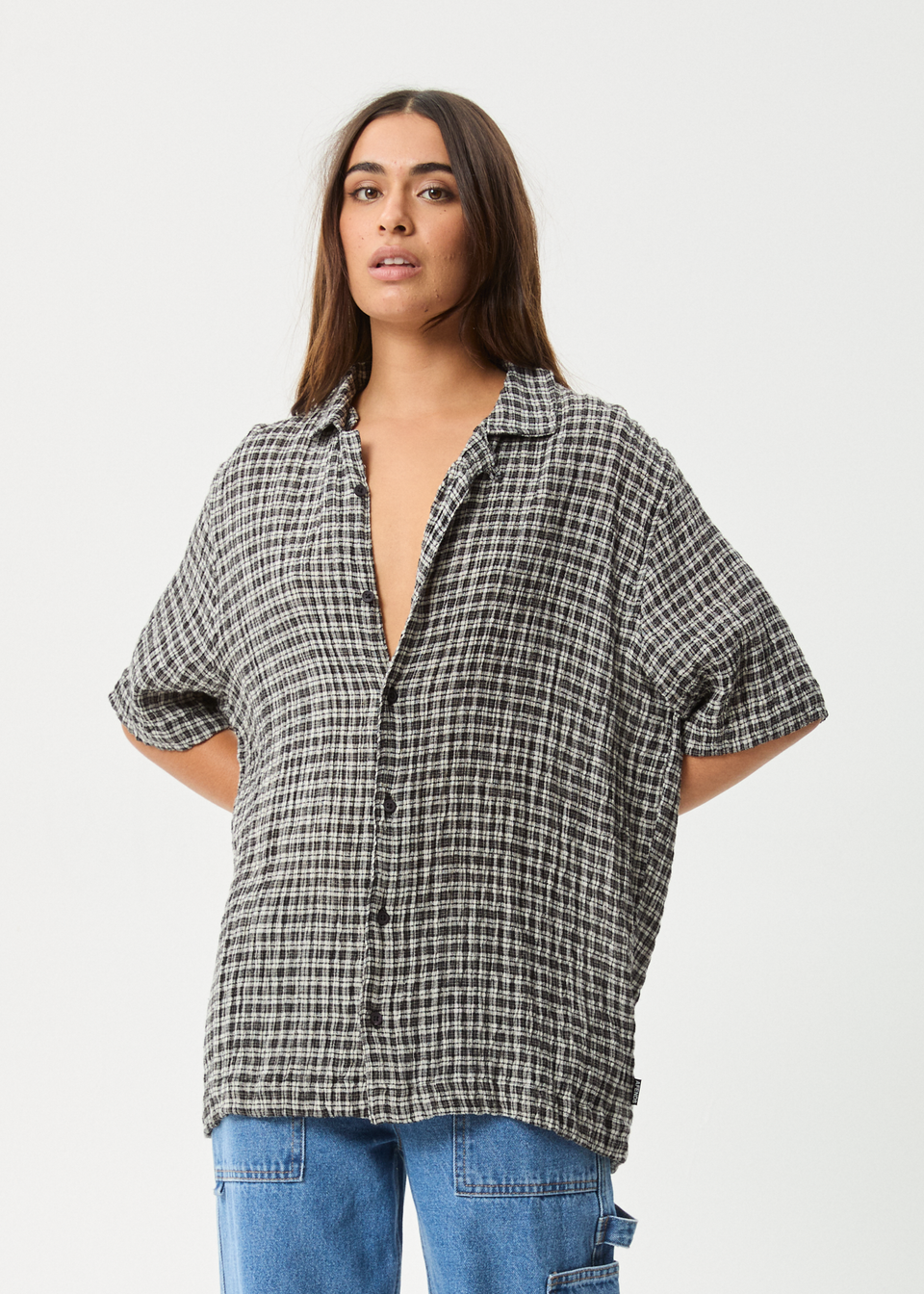 Afends Womens Tori - Hemp Long discount Sleeve Sh