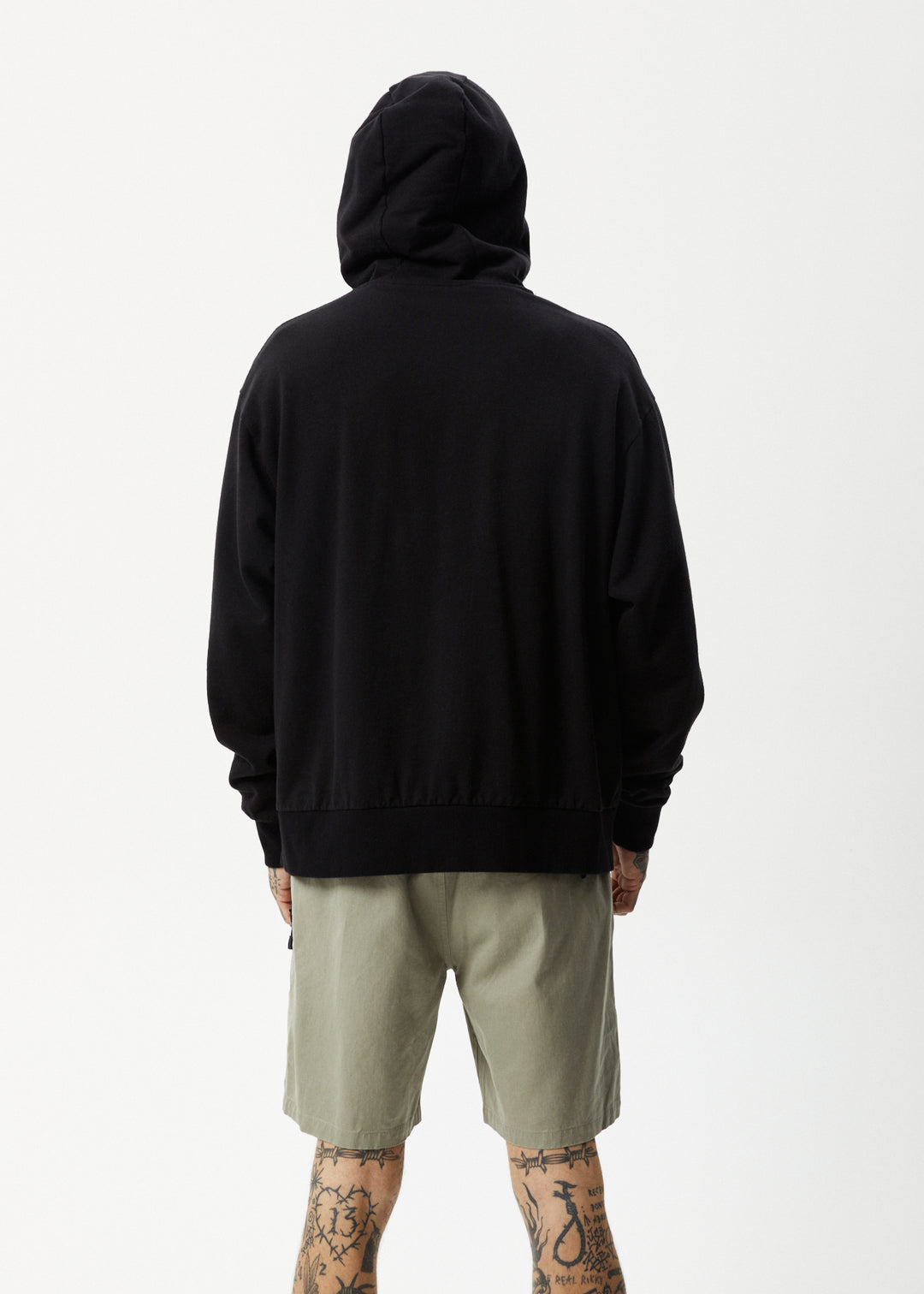 AFENDS Mens All Day - Relaxed Hoodie - Black 