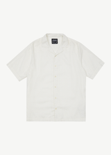 Afends Mens Daily - Hemp Cuban Short Sleeve Shirt - White - Afends mens daily   hemp cuban short sleeve shirt   white 