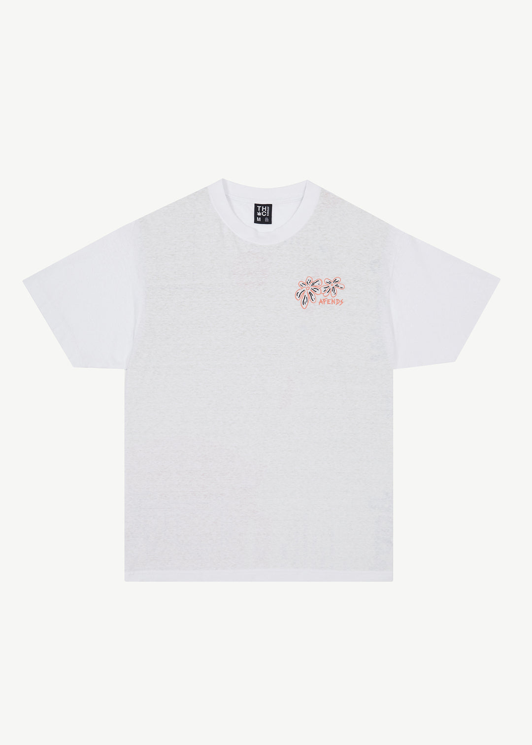 AFENDS Mens Dazed - Boxy Graphic T-Shirt - White 