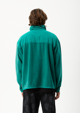 Afends Mens Intergalactic - Fleece Pullover - Emerald - Afends mens intergalactic   fleece pullover   emerald 