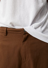 Afends Mens Ninety Twos - Recycled Fixed Waist Shorts - Toffee - Afends mens ninety twos   recycled fixed waist shorts   toffee