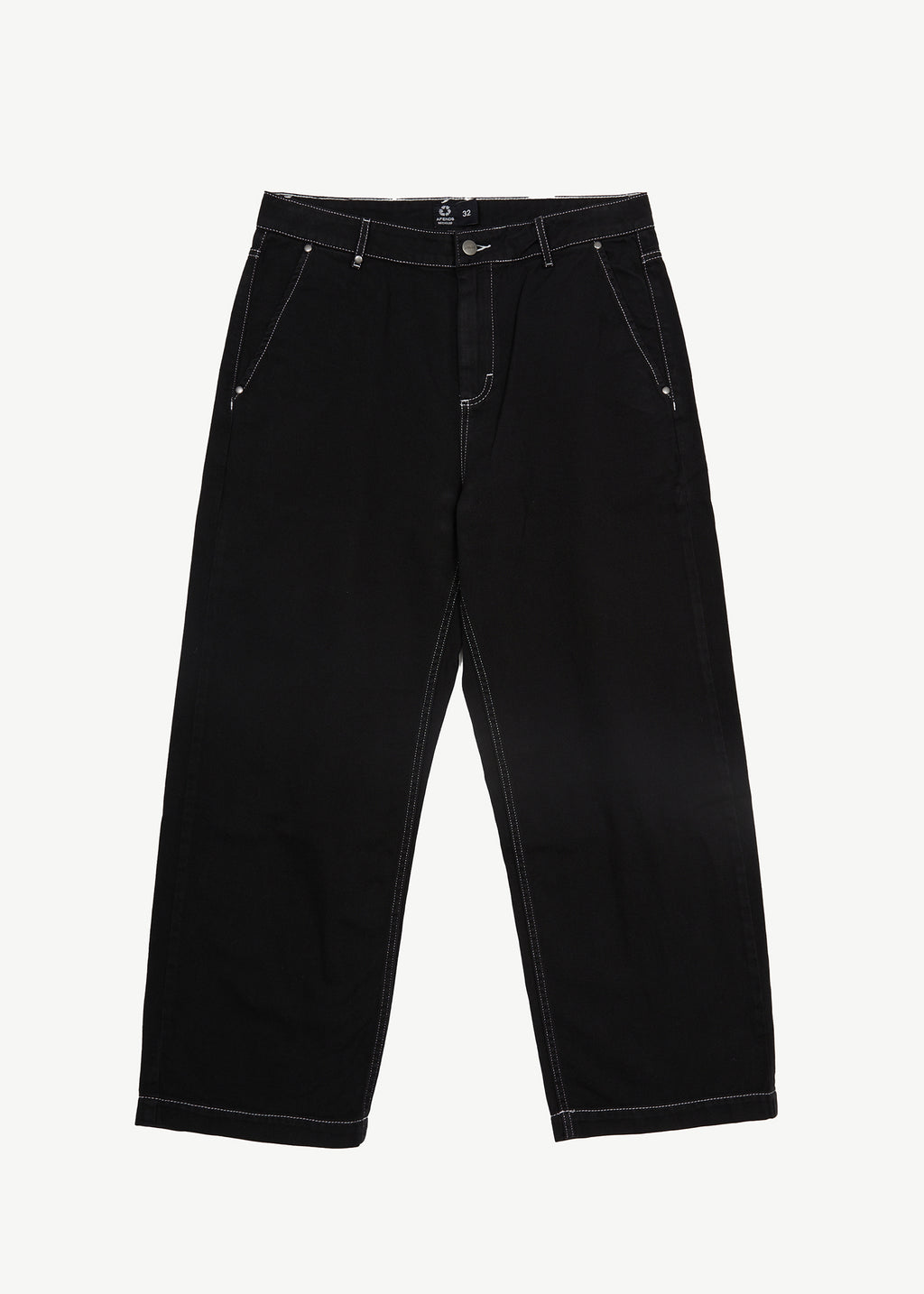 AFENDS Mens Pablo - Baggy Pant - Black