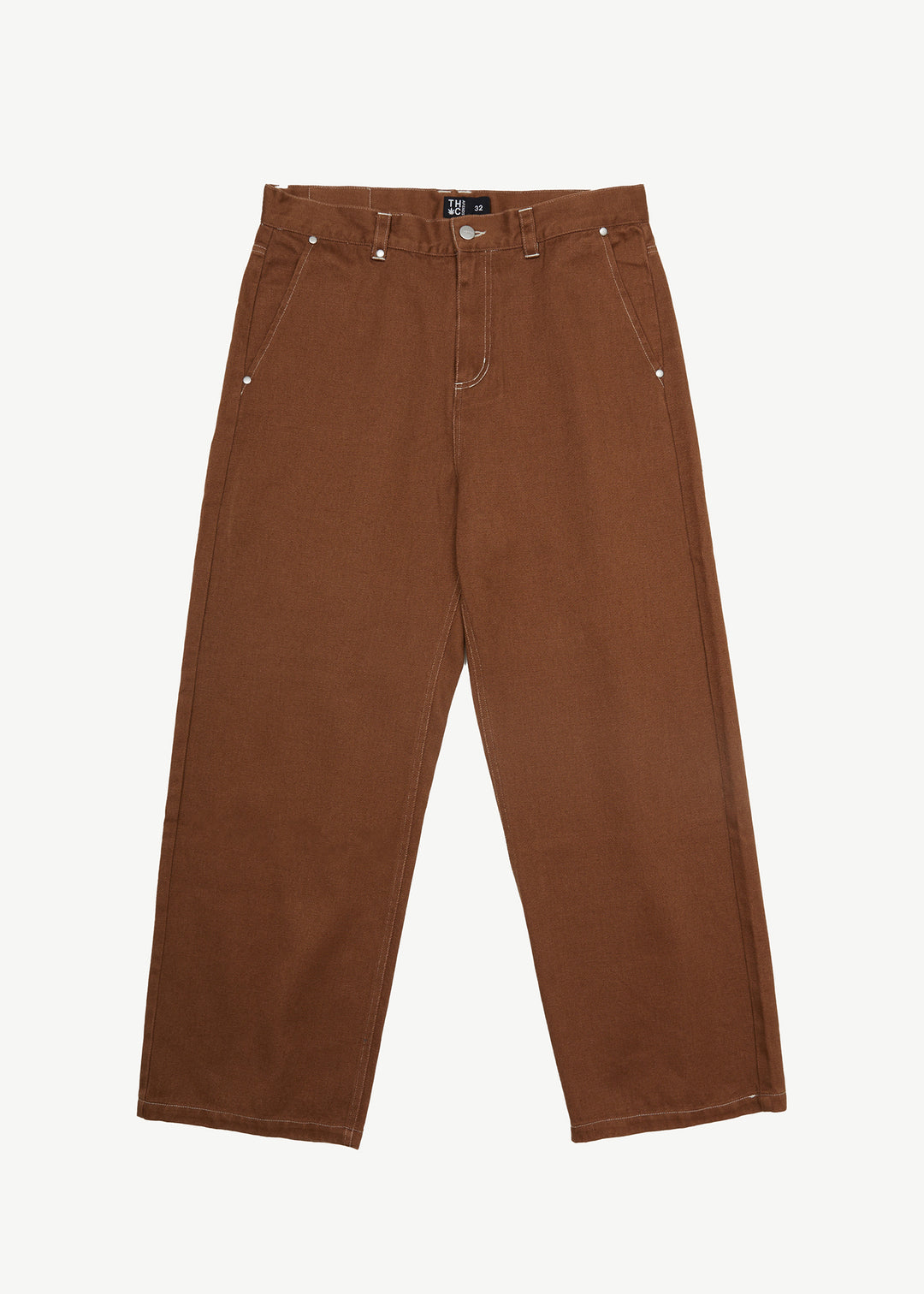 AFENDS Mens Pablo - Baggy Pants - Toffee 