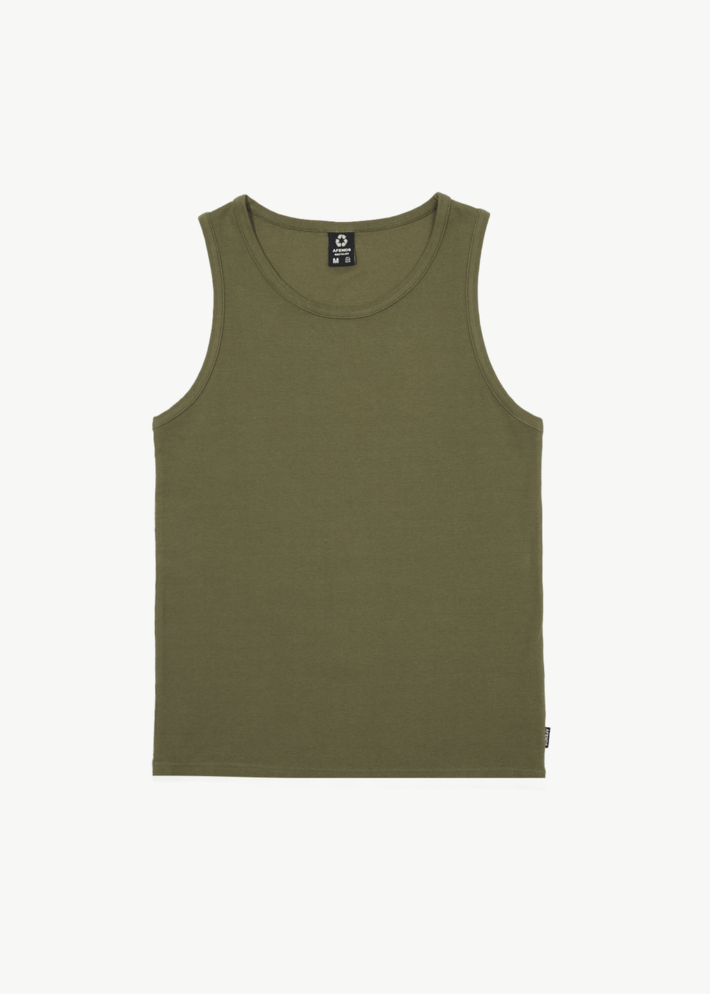 AFENDS Mens Paramount - Rib Singlet - Military