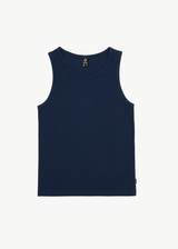 Afends Mens Paramount - Recycled Rib Singlet - Navy - Afends mens paramount   recycled rib singlet   navy 