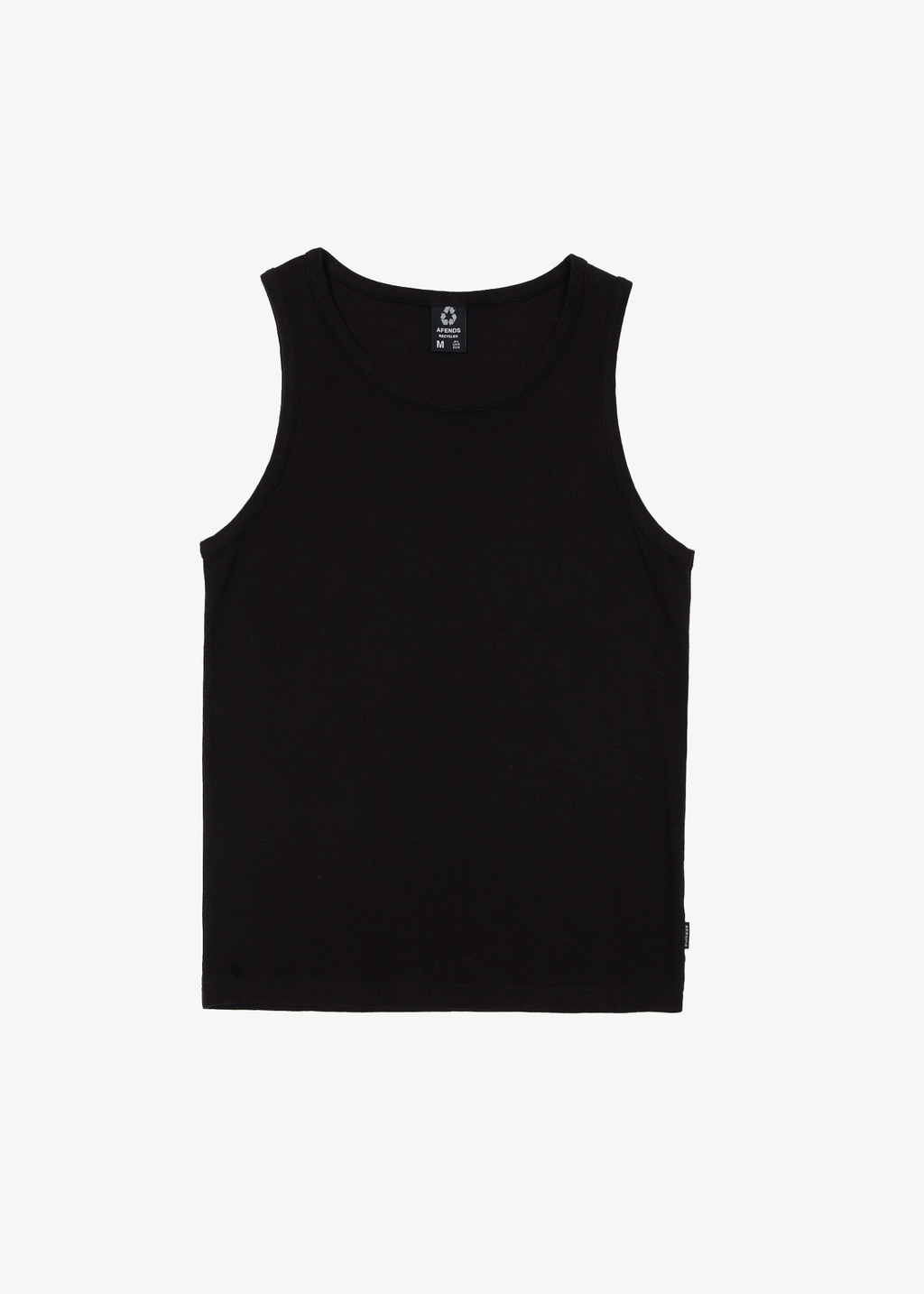 AFENDS Mens Paramount - Rib Singlet - Black