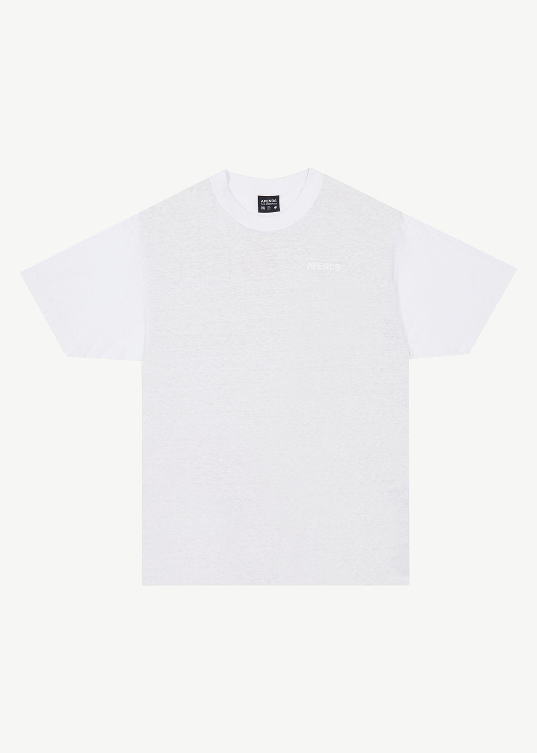 AFENDS Mens Staple - Boxy Fit Tee - White 