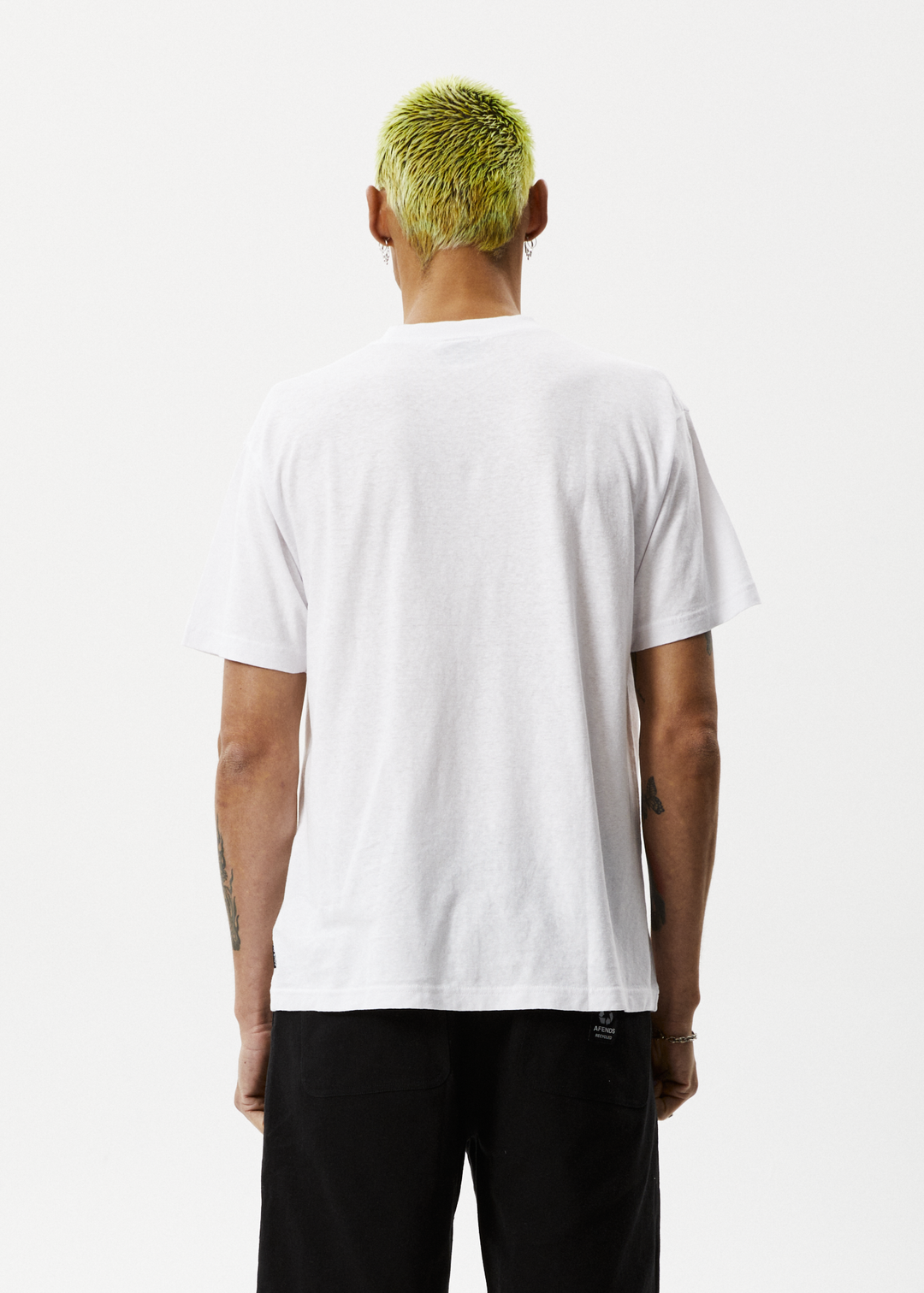 AFENDS Mens Staple - Boxy Fit Tee - White 