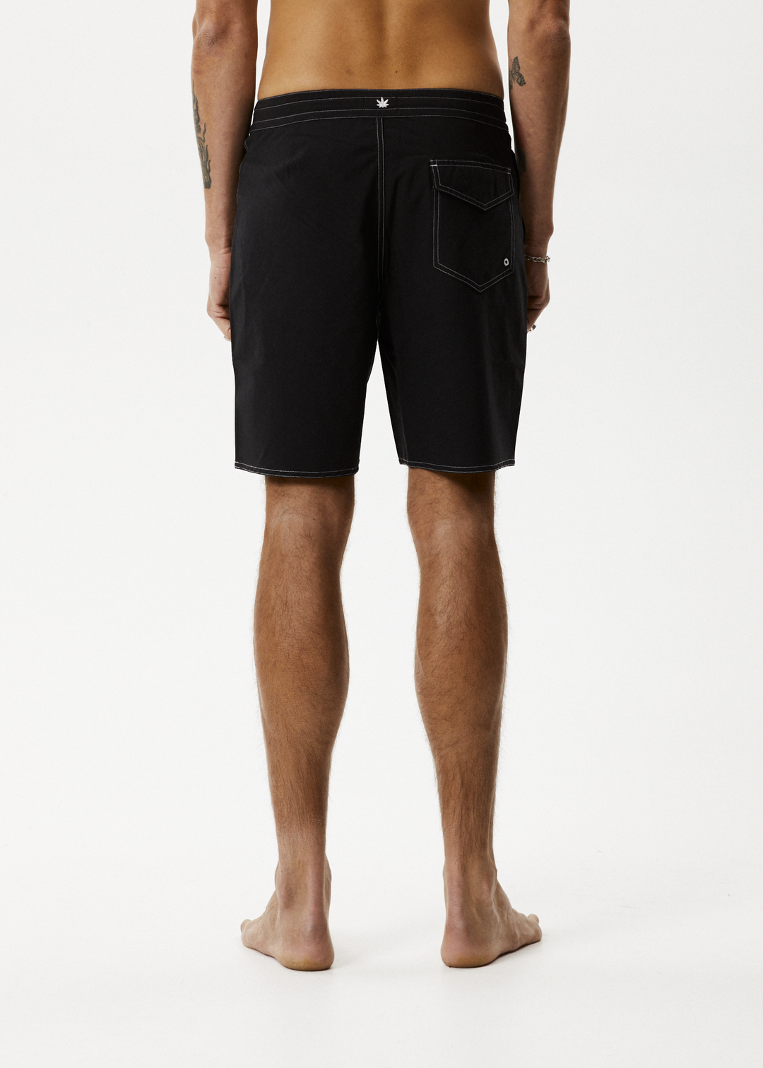 AFENDS Mens Surf Related - Fixed Waist Boardshorts 20" - Black 