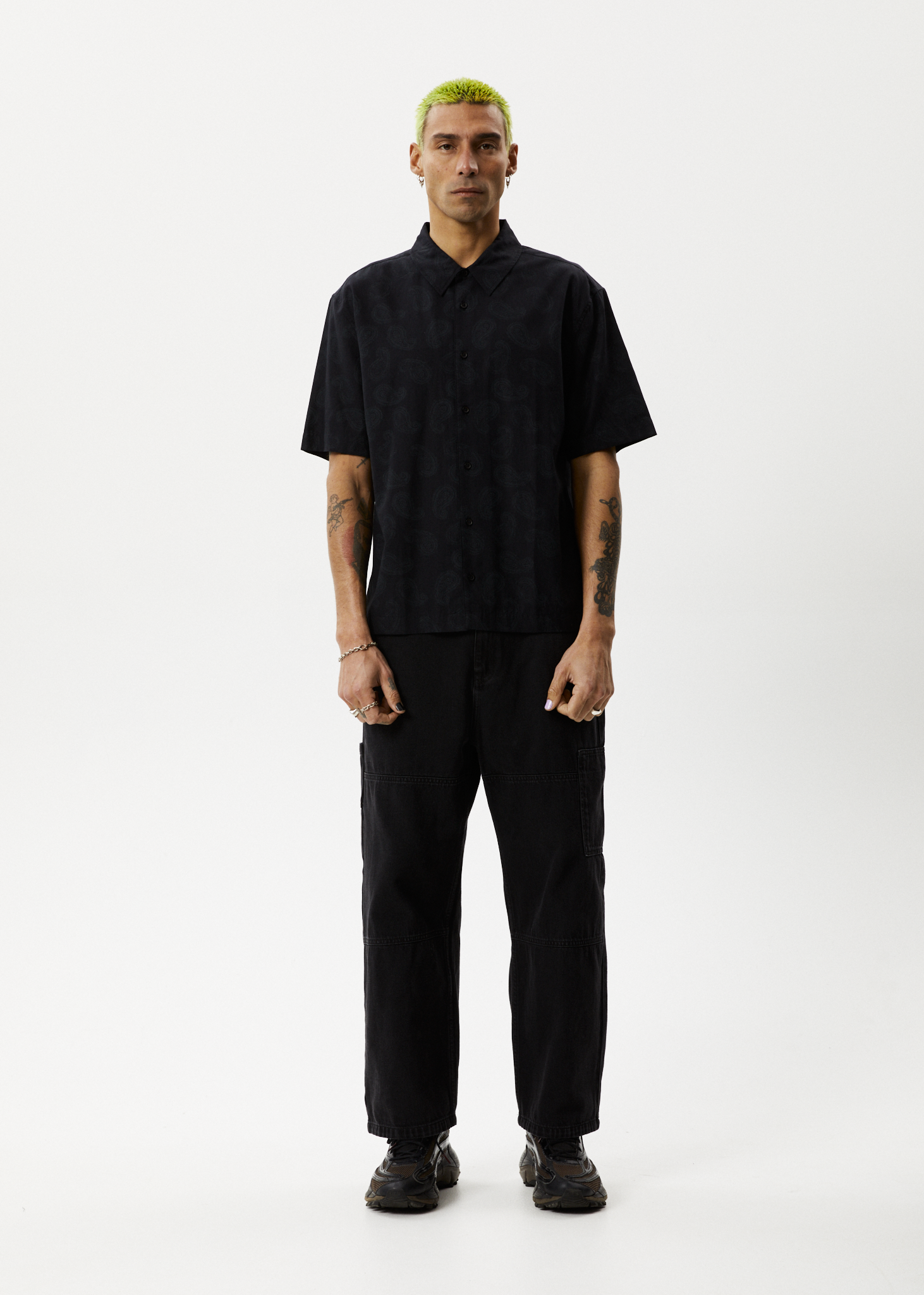 T-Shirt Men's Paisley Fashion Short Sleeve Black Casual Vintage Soft T Shirt