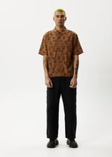 Afends Mens Tradition - Paisley Short Sleeve Shirt - Toffee - Afends mens tradition   paisley short sleeve shirt   toffee 