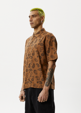 Afends Mens Tradition - Paisley Short Sleeve Shirt - Toffee - Afends mens tradition   paisley short sleeve shirt   toffee 