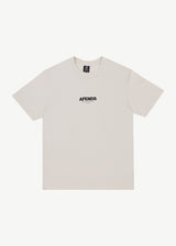 Afends Mens Vinyl - Retro Logo T-Shirt - Moonbeam - Afends mens vinyl   retro logo t shirt   moonbeam 