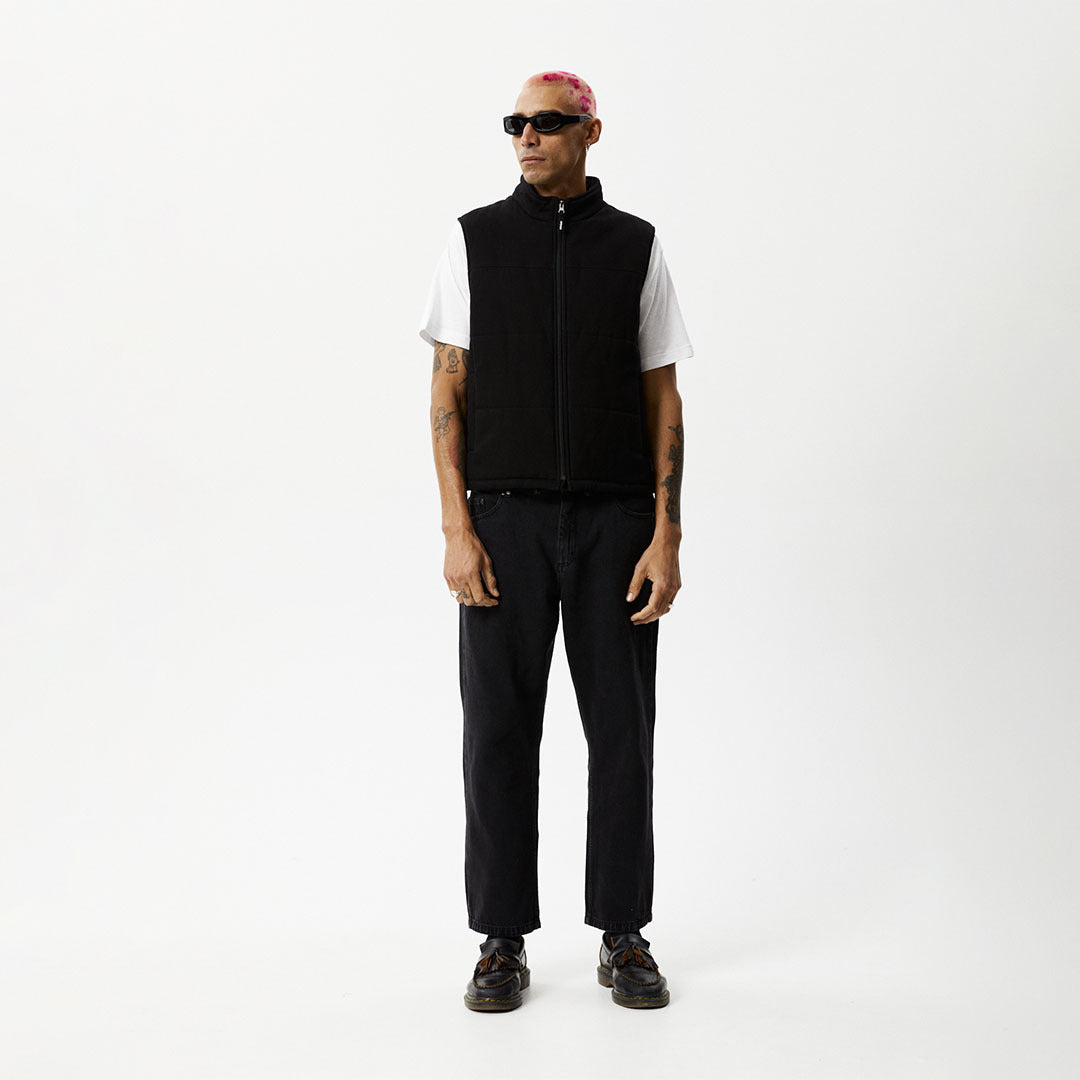 AFENDS Midnight - Puffer Vest - Black U232580-BLK-XS