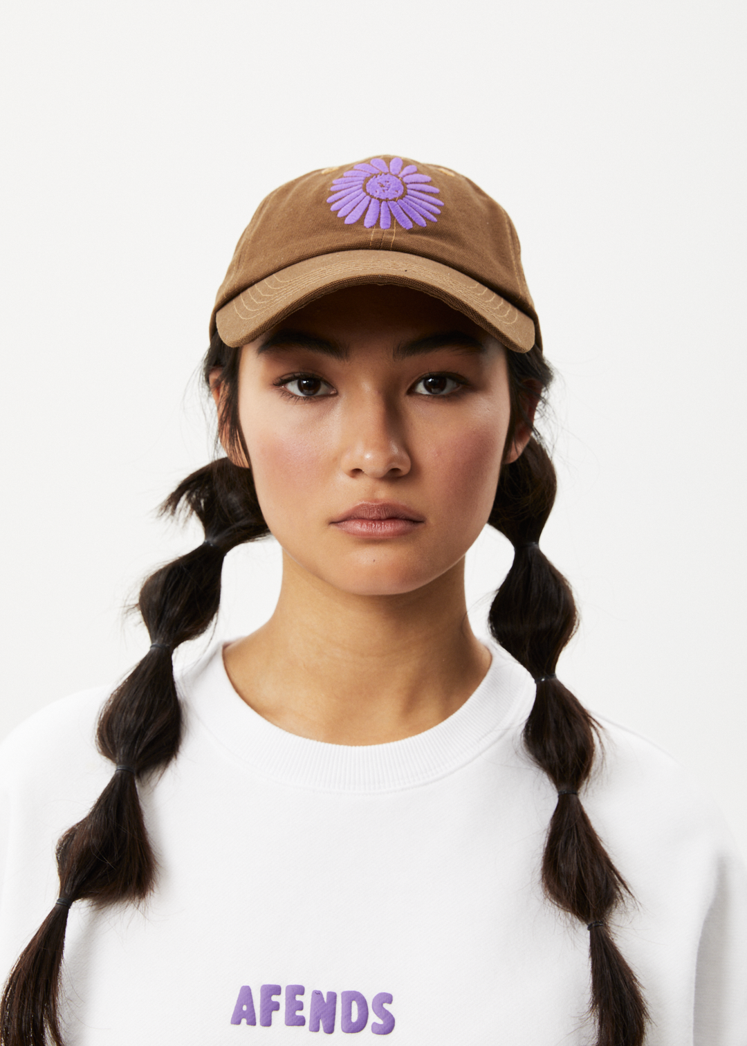 AFENDS Unisex Daisy - 6 Panel Cap - Toffee A233629-TOF-OS