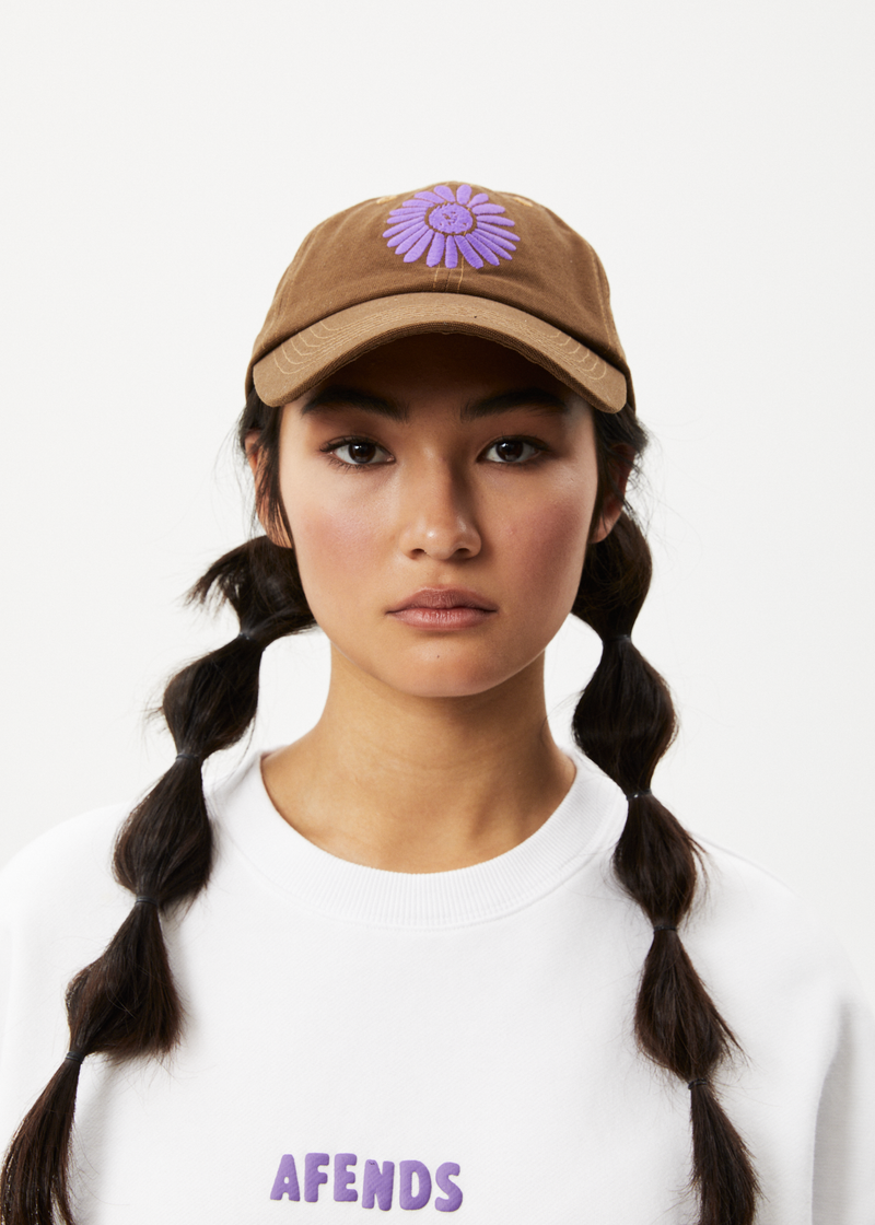 Afends Unisex Daisy - 6 Panel Cap - Toffee