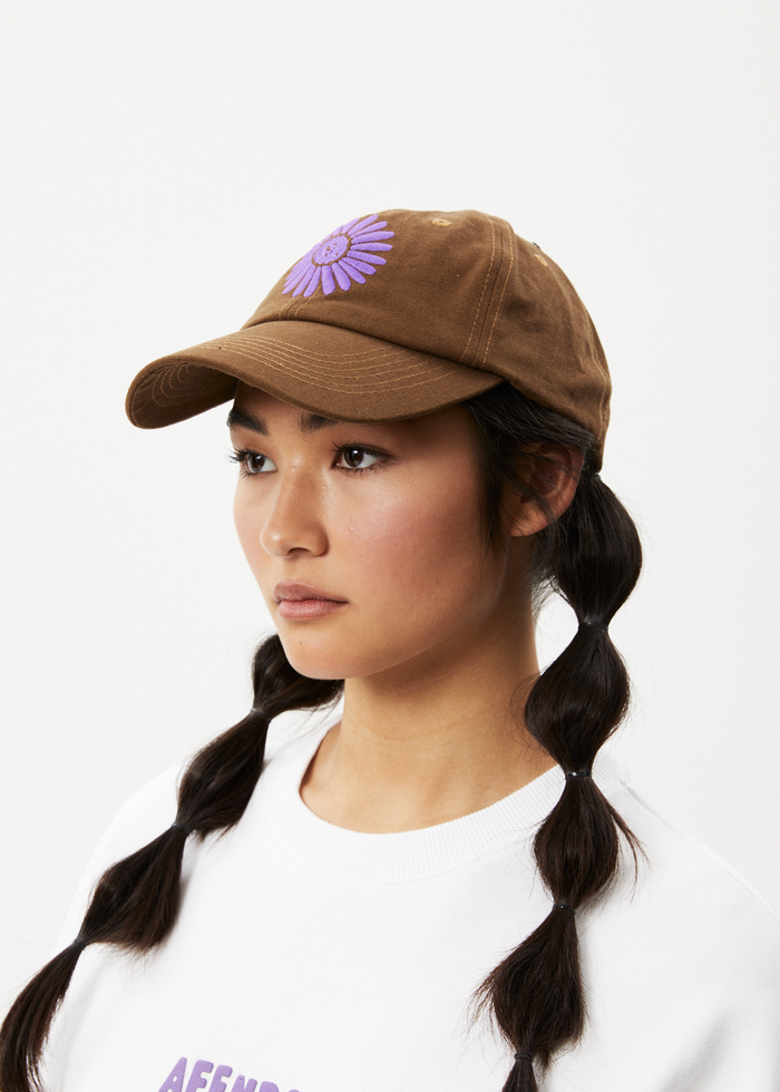 Afends Unisex Daisy - 6 Panel Cap - Toffee 