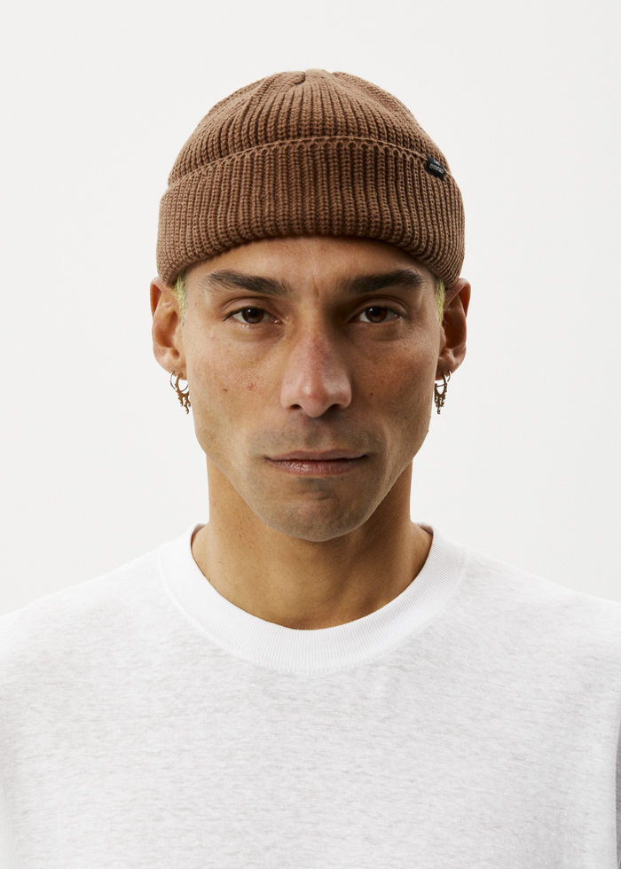 AFENDS Unisex THC - Beanie - Toffee A220601-TOF-OS