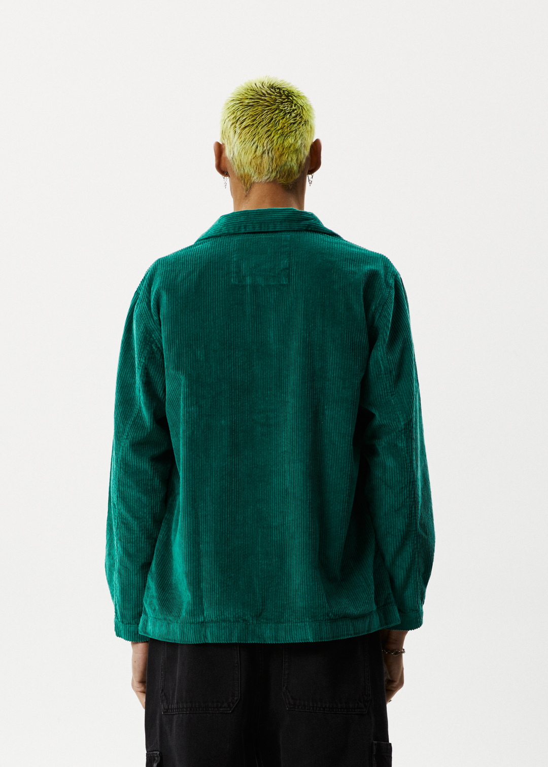 AFENDS Unisex Union - Corduroy Jacket - Emerald 