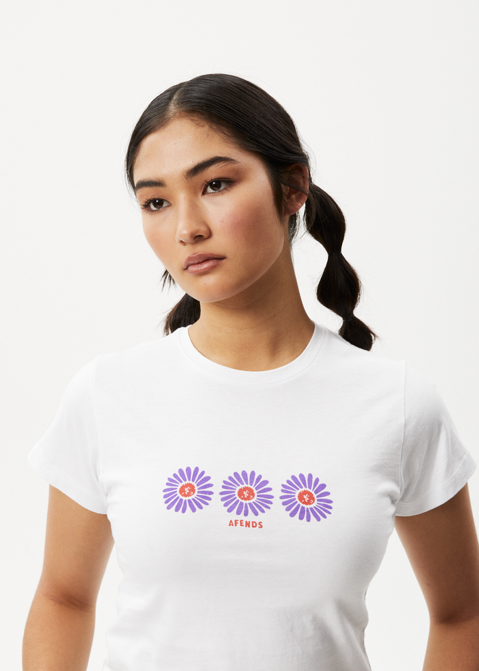 Afends Womens Daisy - Baby T-Shirt - White 