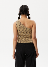 Afends Womens Daisy - One Shoulder Top - Toffee - Afends womens daisy   one shoulder top   toffee 