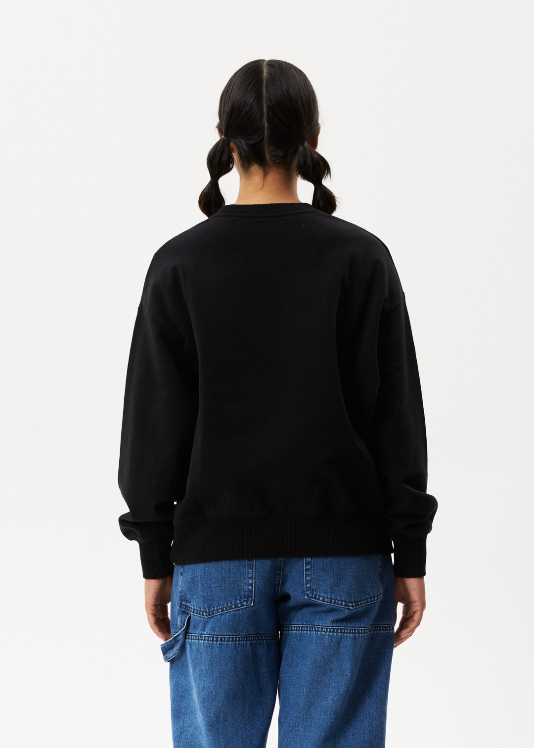 AFENDS Womens Lilah - Crew Neck Jumper - Black 