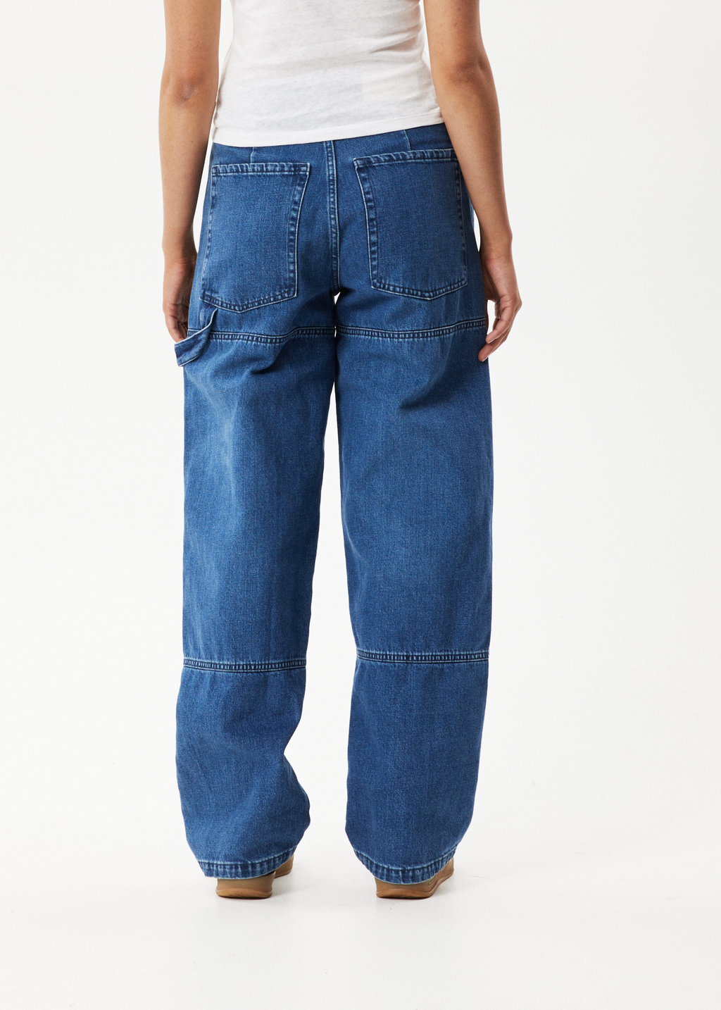 AFENDS Womens Moss - Denim Workwear Jean - Authentic Blue