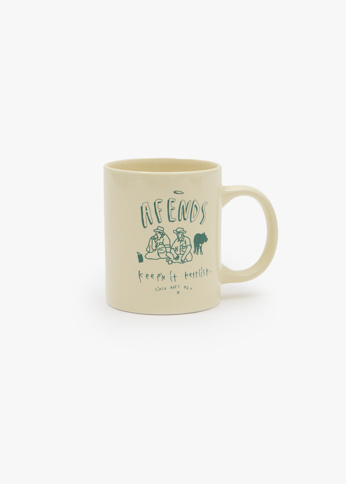 AFENDS Unisex Camp Fire - Porcelain Mug - Off White
