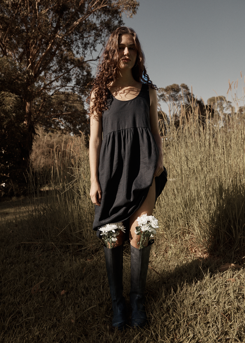 AFENDS Womens Jesse - Midi Dress - Black