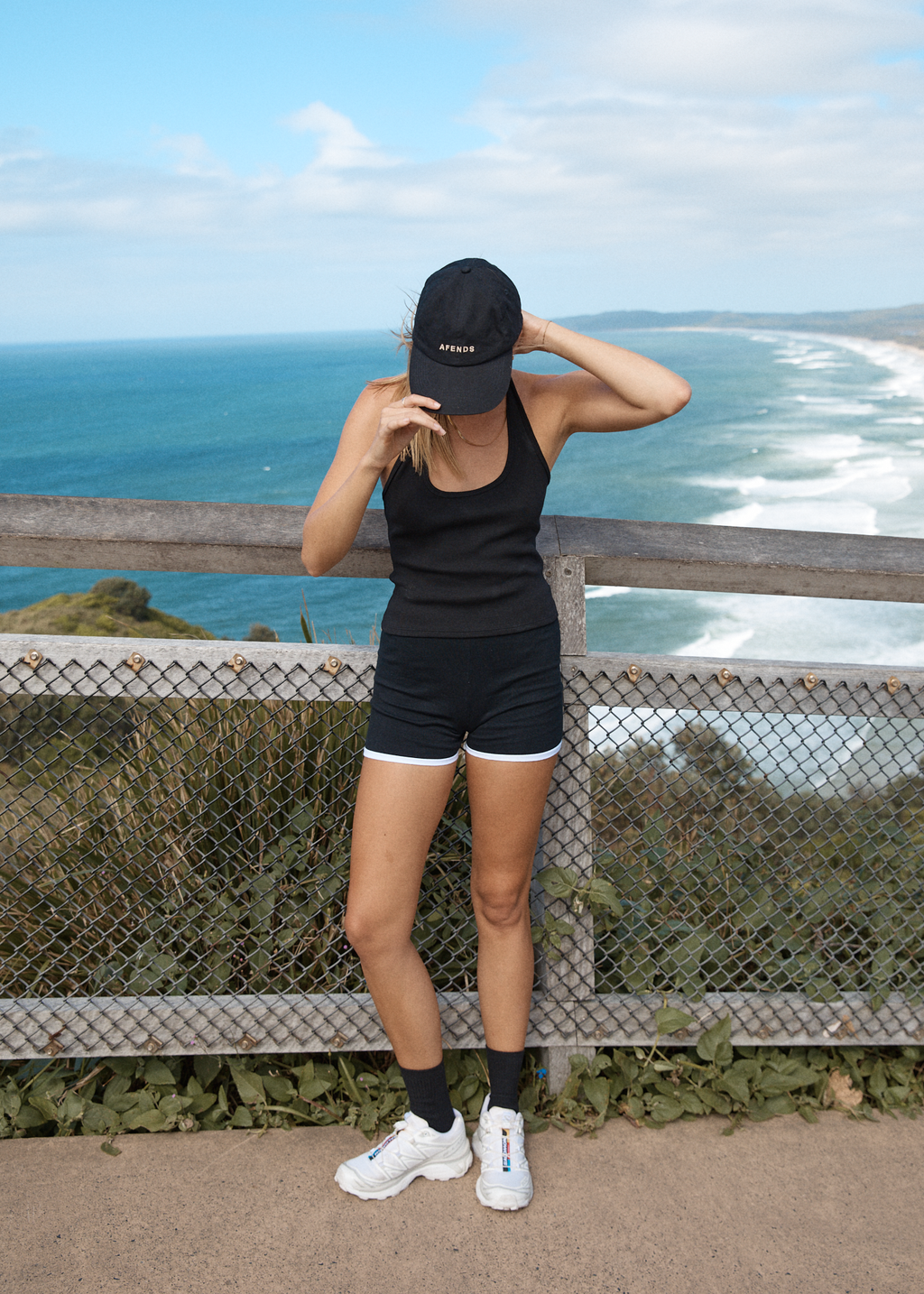 AFENDS Womens Set Fire - Knit Short - Black / White