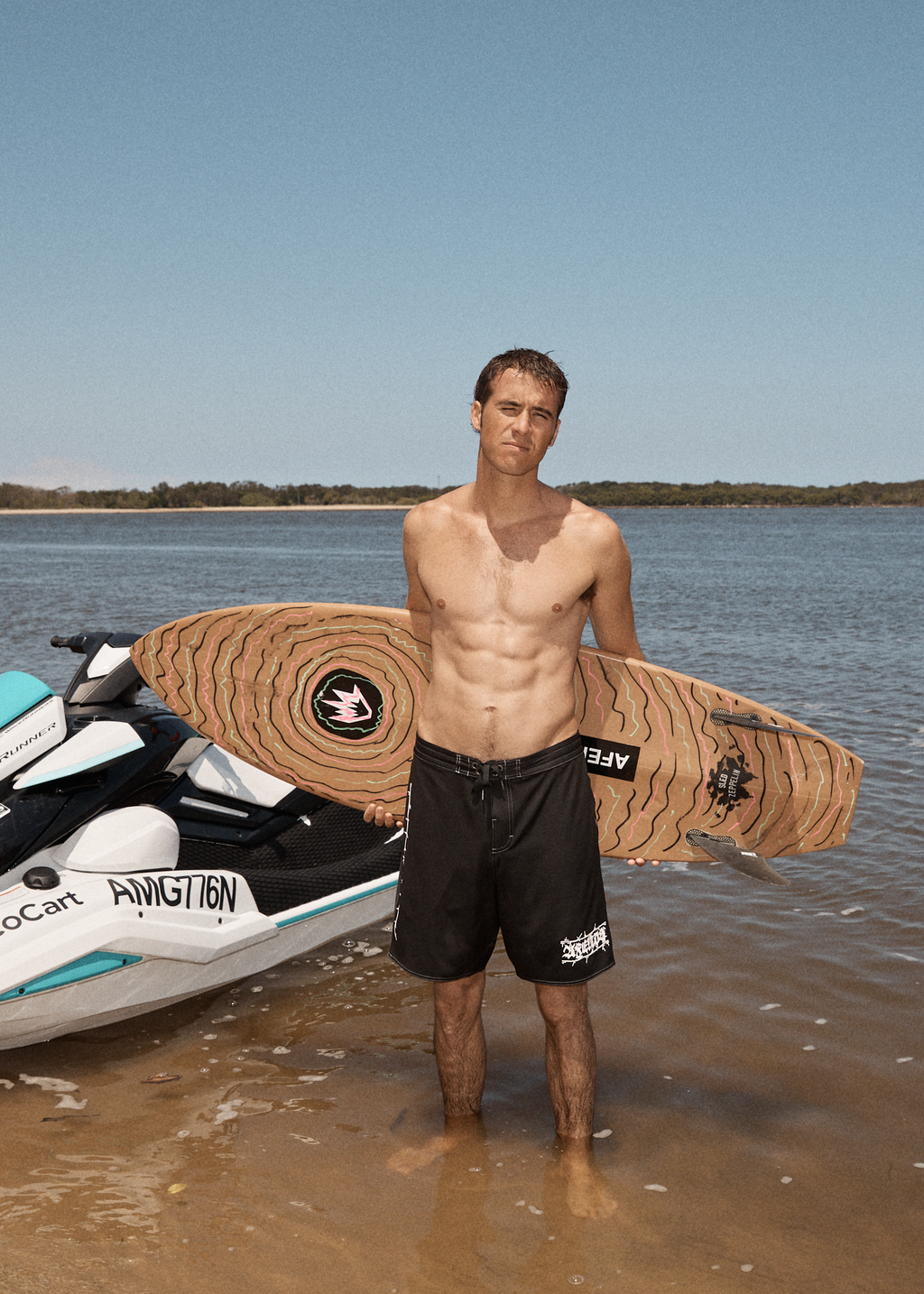 AFENDS Mens Thorny - Surf Related Boardshort 20" - Black