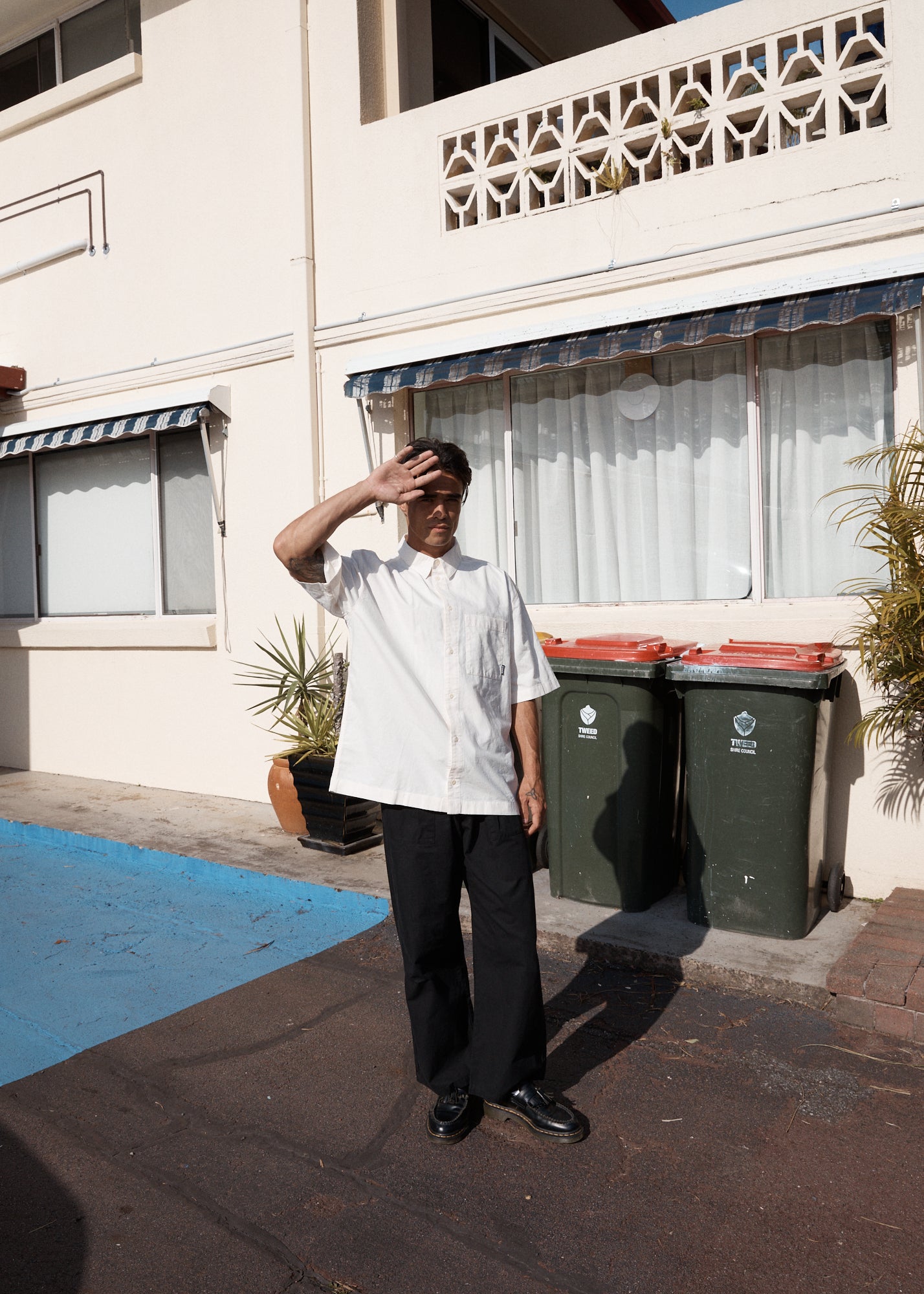 AFENDS Mens Glider - Pleated Pant - Black