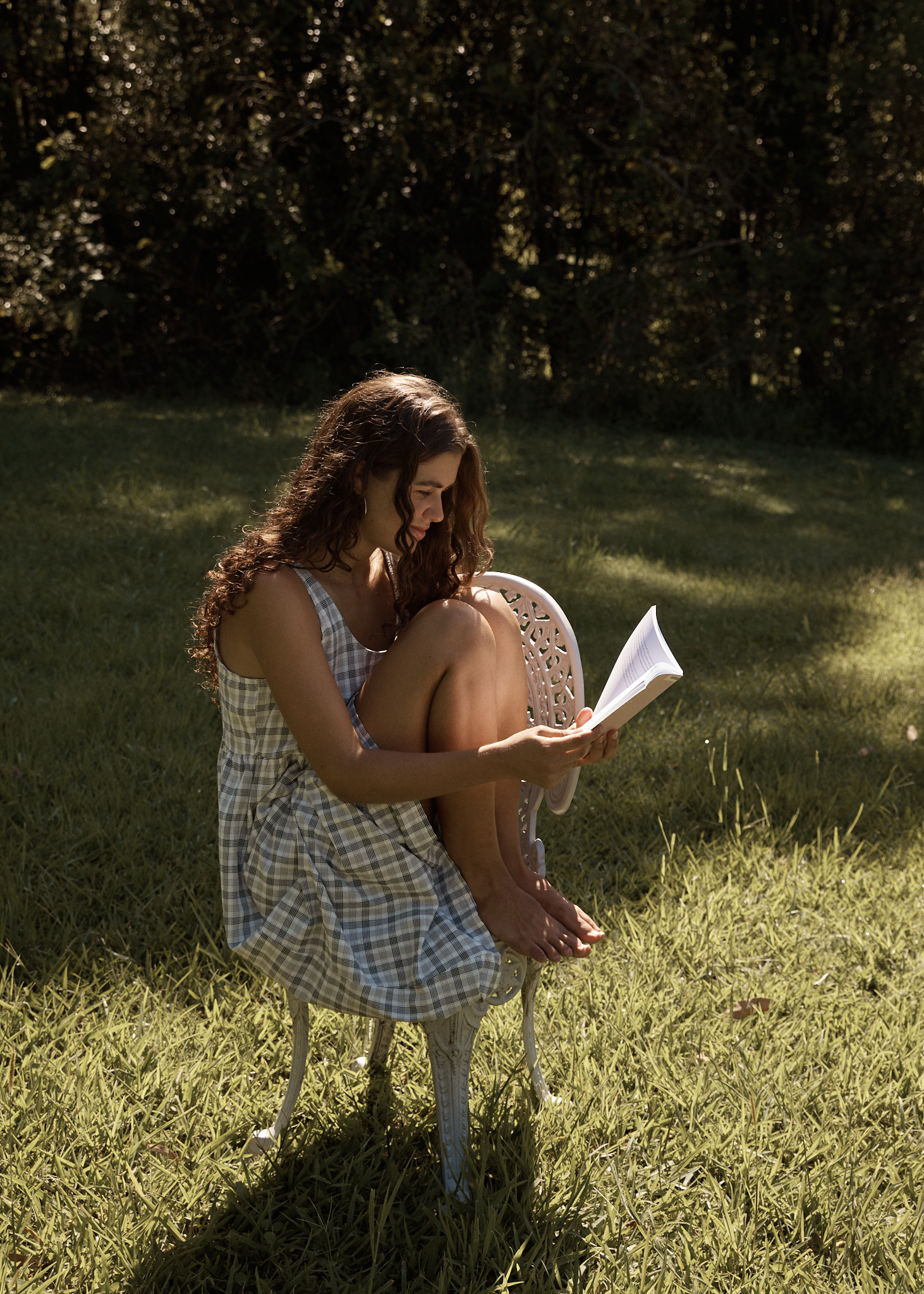 AFENDS Womens Leo - Seersucker Midi Dress - Black / White