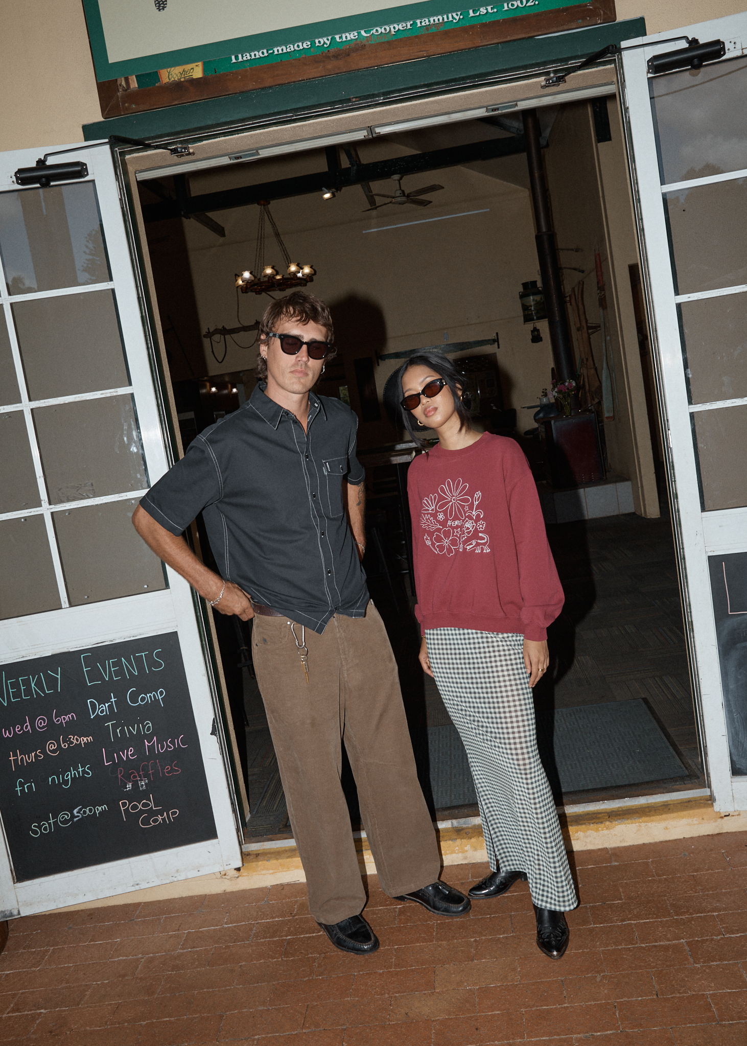 AFENDS Womens Gambet - Sheer Maxi Skirt - Black / Sand